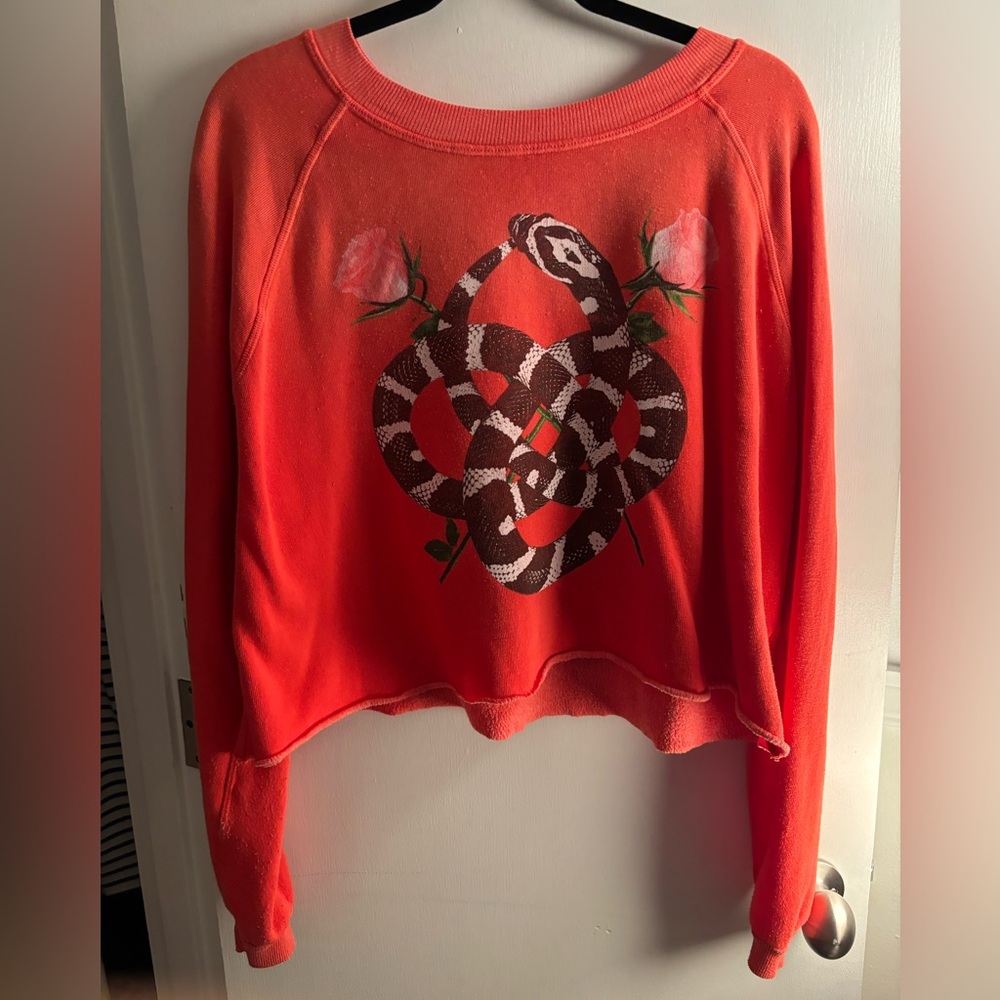 Wildfox Snake Graphic Sweatshirt